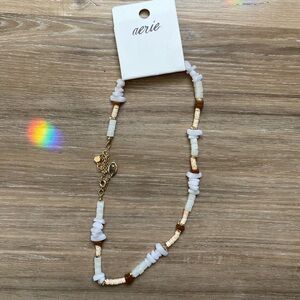 NWT Aerie Beaded Necklace with Gold Accents